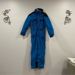 VINTAGE - INSIDE EDGE - Boys Blue Full Body Snowsuit
